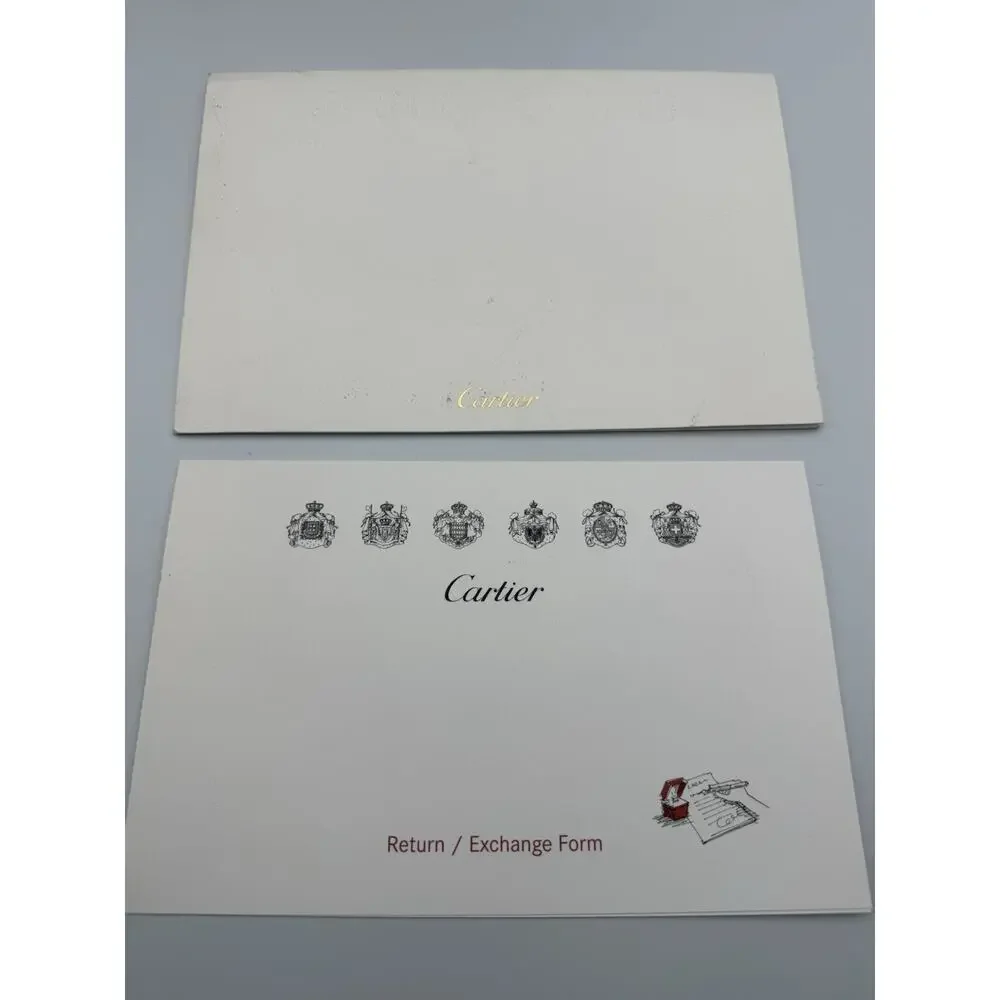 Authentic Cartier Jewelry Ring Box Set With Certificate Booklet & Papers 2016